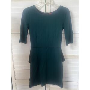 Red For Saks Fifth Avenue Women’s Green Black Colorblock Pencil Dress XS